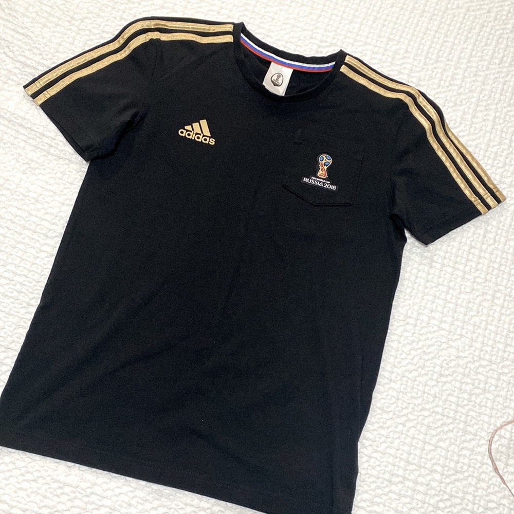 NWOT Adidas Soccer FIFA World Cup Official T-Shirt, size S